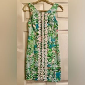 RARE Lilly Pulitzer Mila Shift Palm Beach Toile